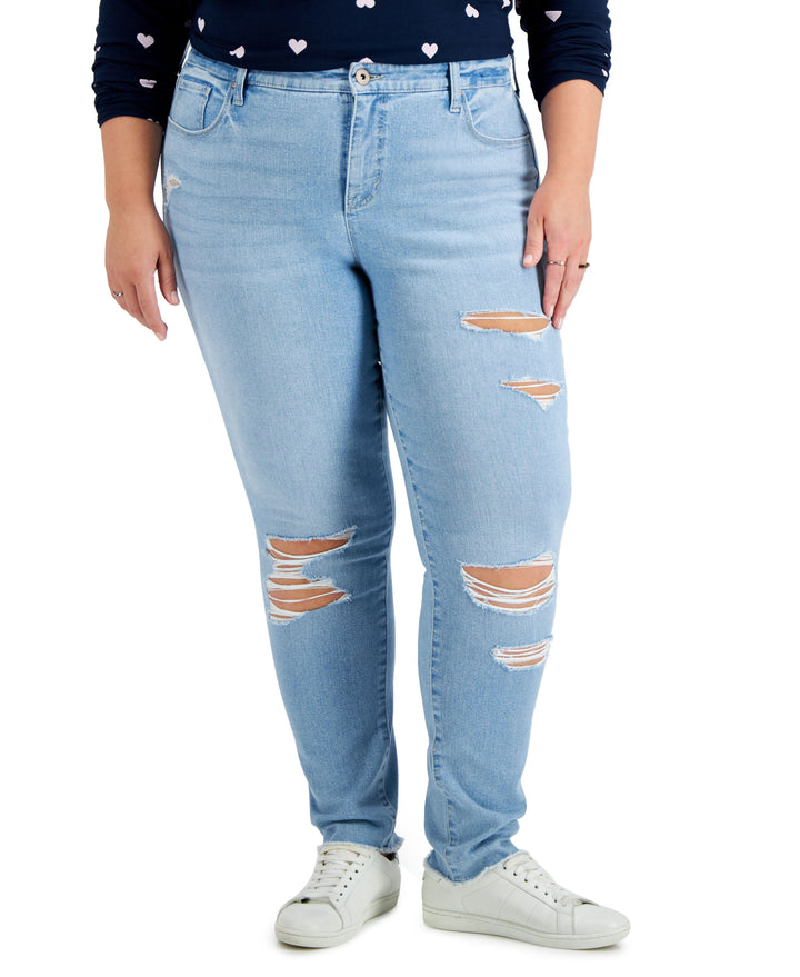 Style & Co Plus Size Mid Rise Curvy Skinny Jeans