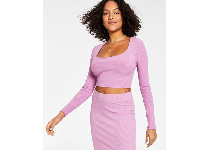 Bar III Ribbed Bodycon Top