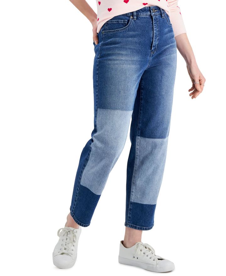 Style & Co Petite High Rise Vintage Classic Mom Jeans