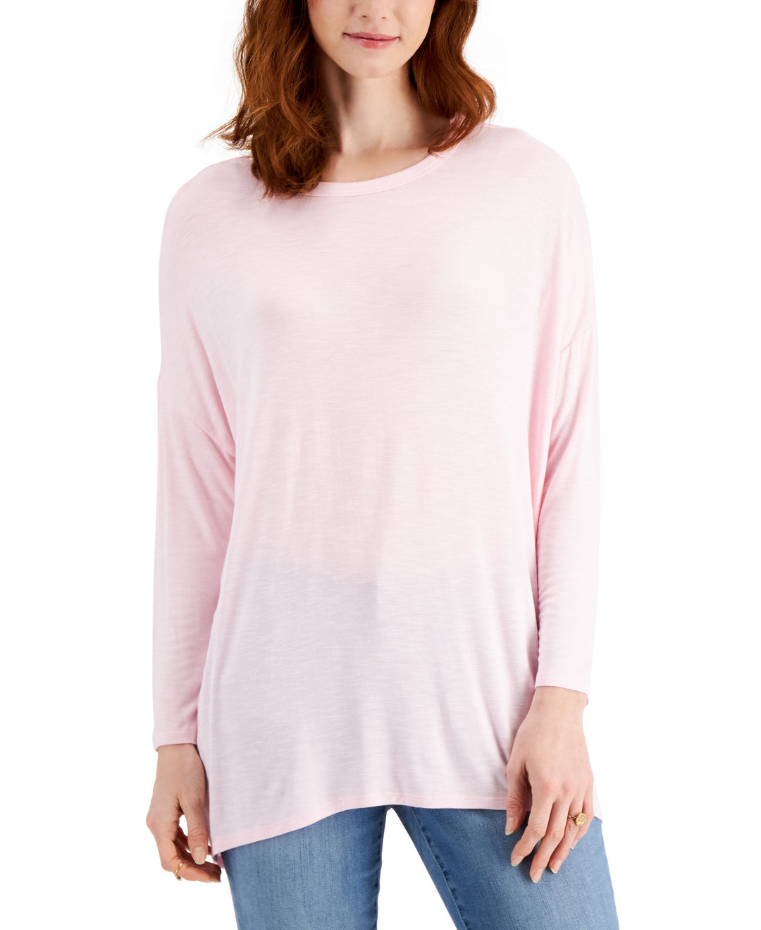 Style & Co Petite Oversized Long Sleeve T-Shirt3