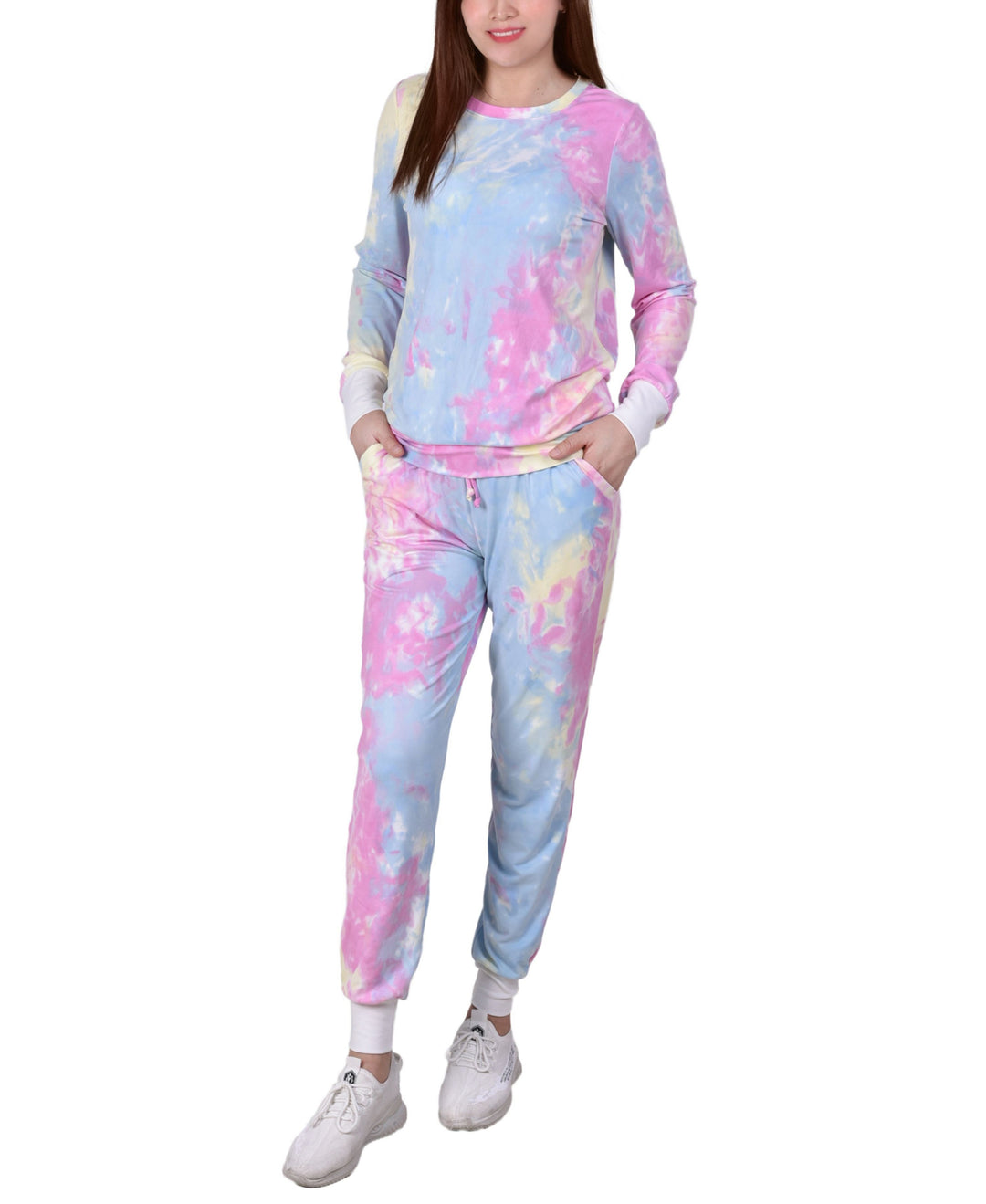 Petite Tie Dyed Joggers Set