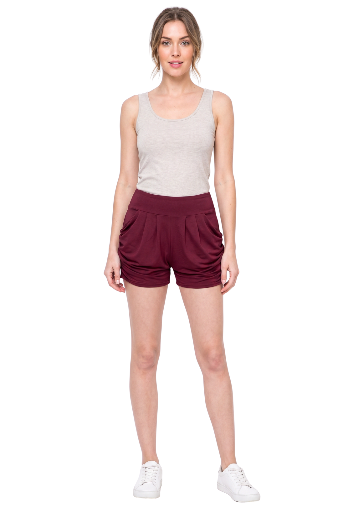 Buttery Soft Solid Basic Harem Shorts