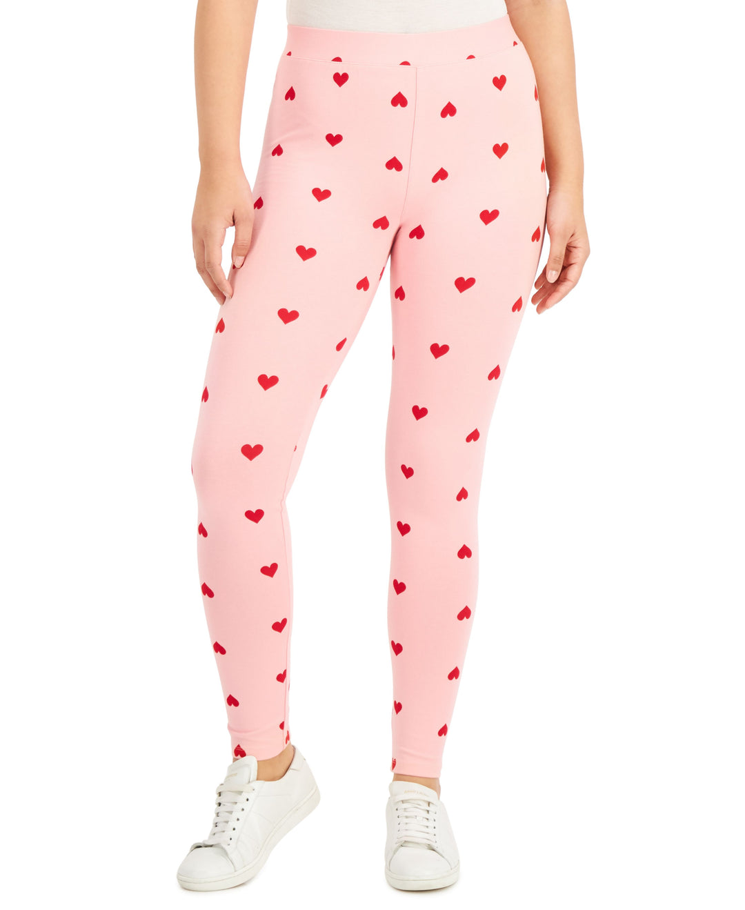Style & Co Petite Heart Print Leggings