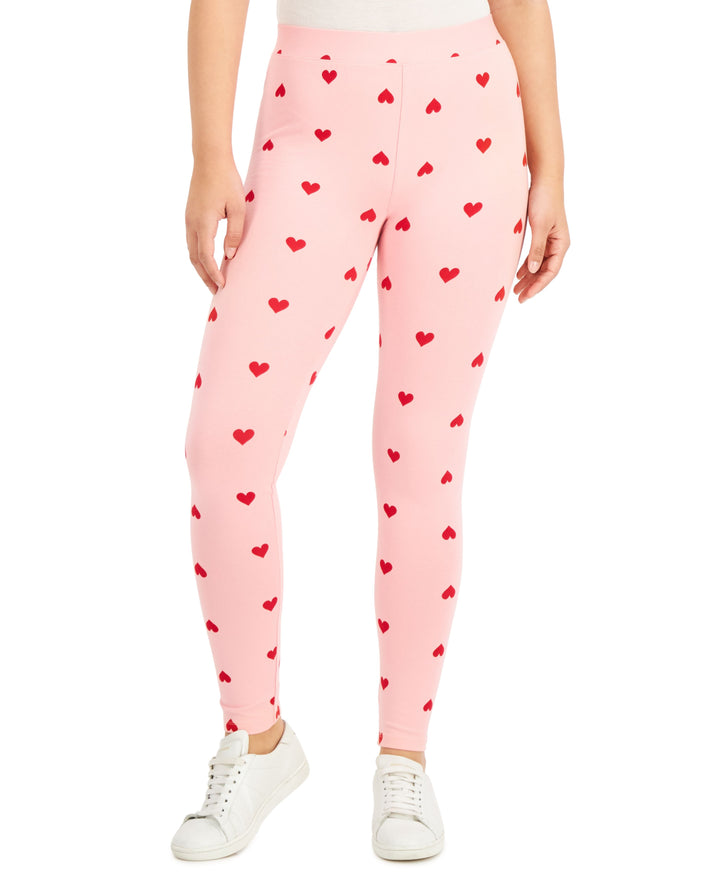 Style & Co Petite Heart Print Leggings