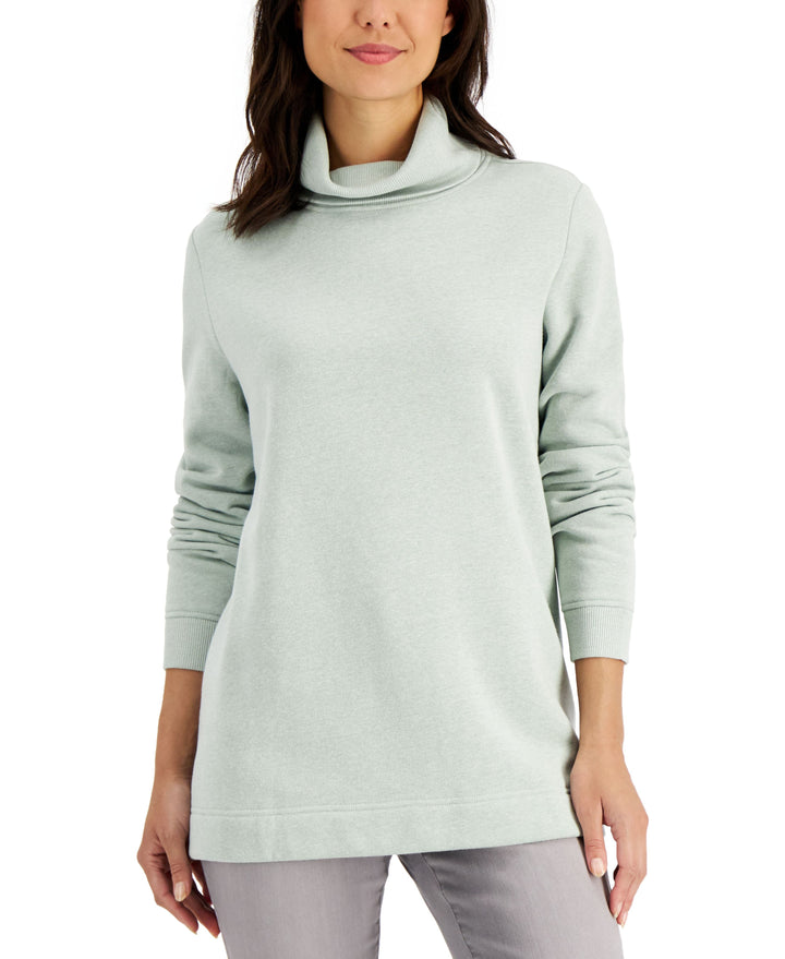 Karen Scott Cotton Turtleneck Sweater