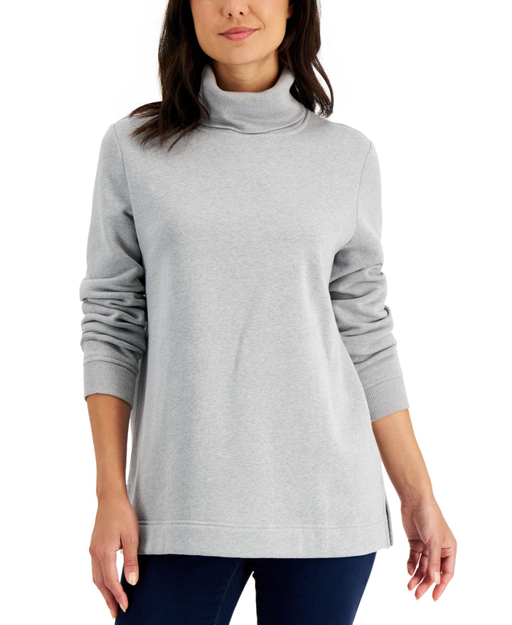 Karen Scott Cotton Turtleneck Sweater