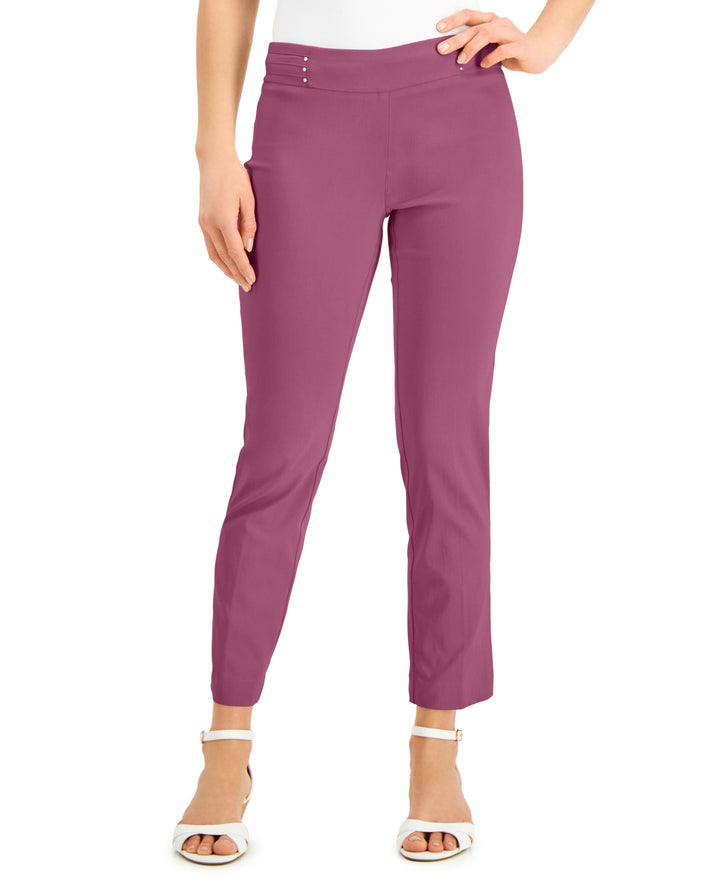 JM Collection Studded Pull On Tummy Control Pants Regular Short Lengths