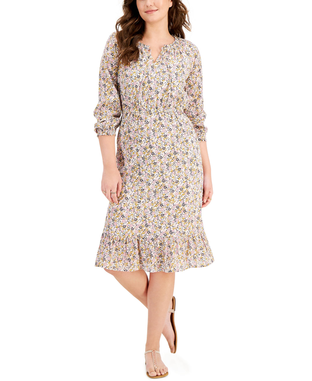 Style & Co Cotton Floral Print Dress