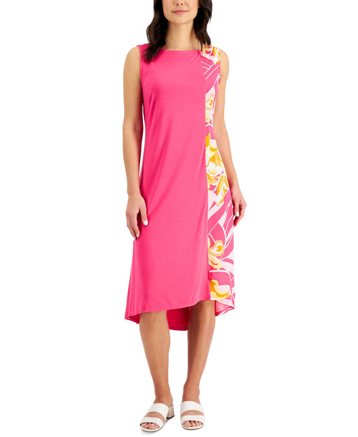 JM Collection Petite Printed Panel Dress