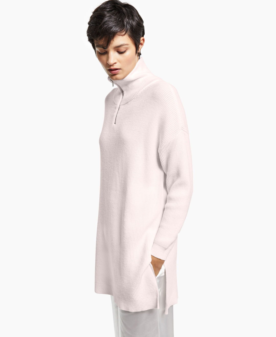 Alfani Half Zip Tunic Sweater