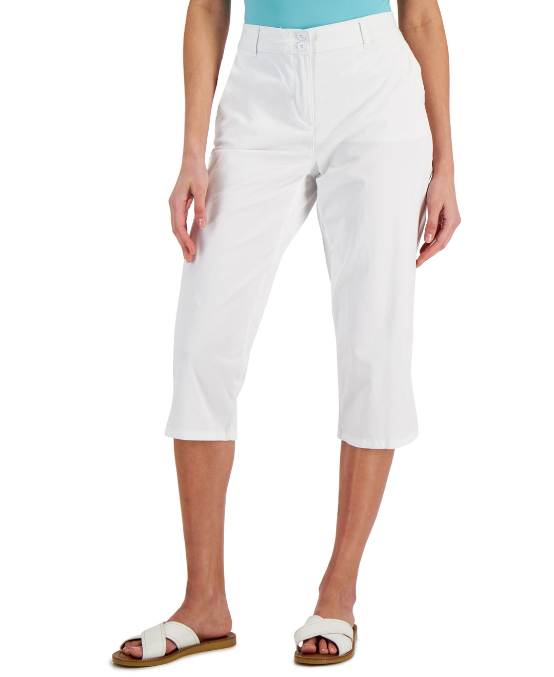 Women's Comfort-Waist Capri Pants