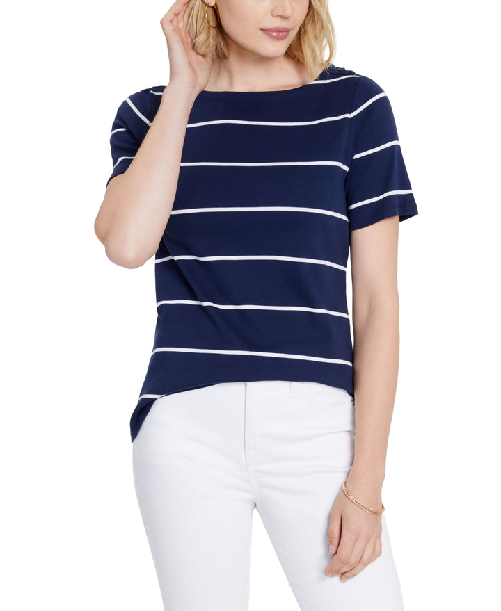 Charter Club Cotton Striped Top