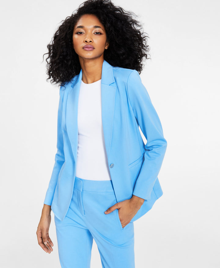 Bar III One Button Blazer