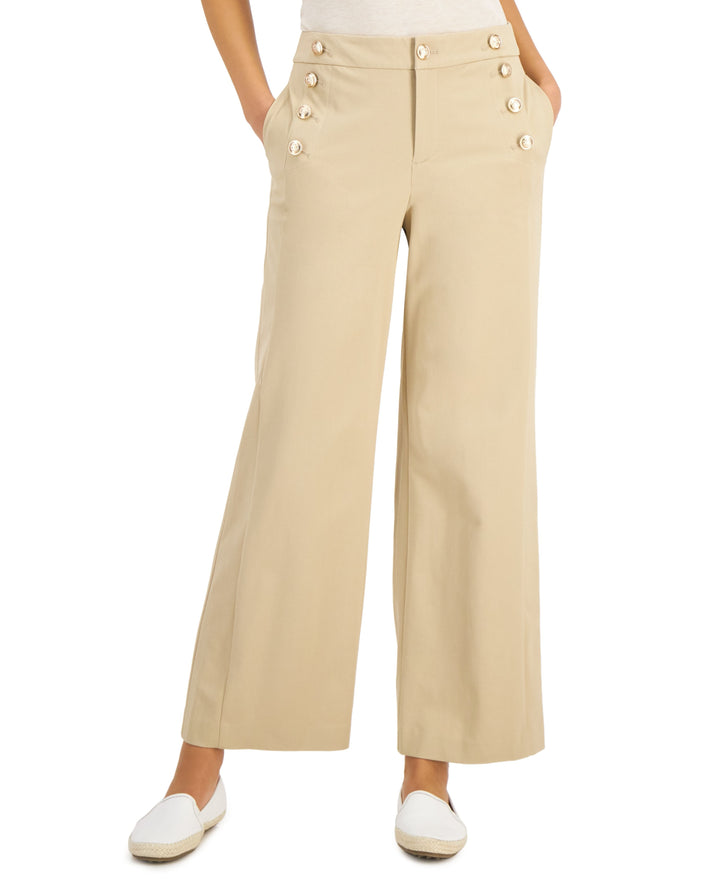 Charter Club Petite Wide Leg Sailor Pants