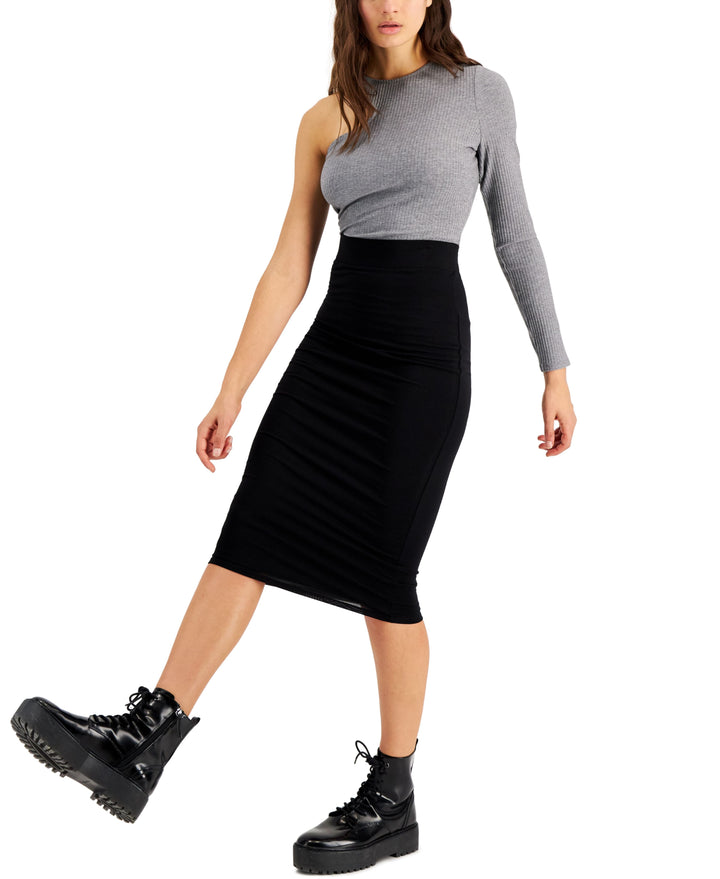 Bar III One Shoulder Crop Top