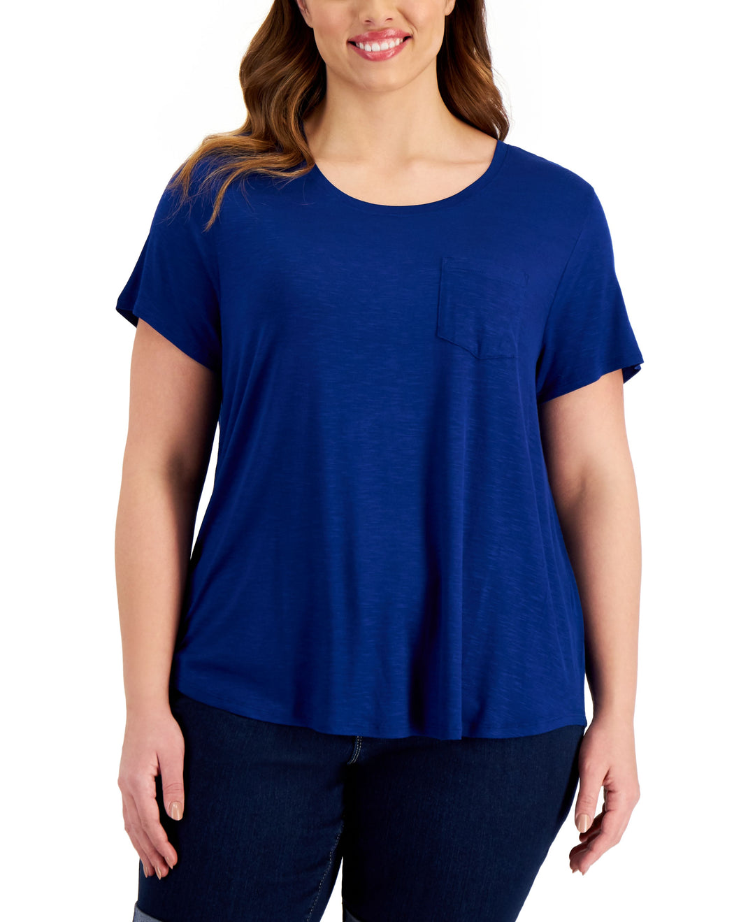 Style & Co Plus Size One Pocket T-Shirt