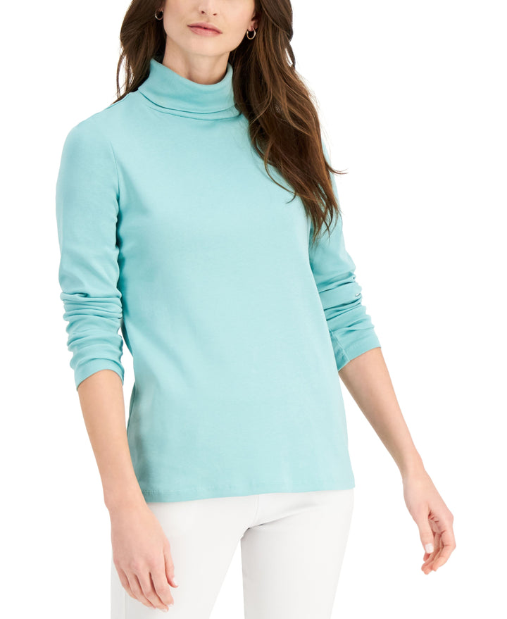 Charter Club Pima Turtleneck Top
