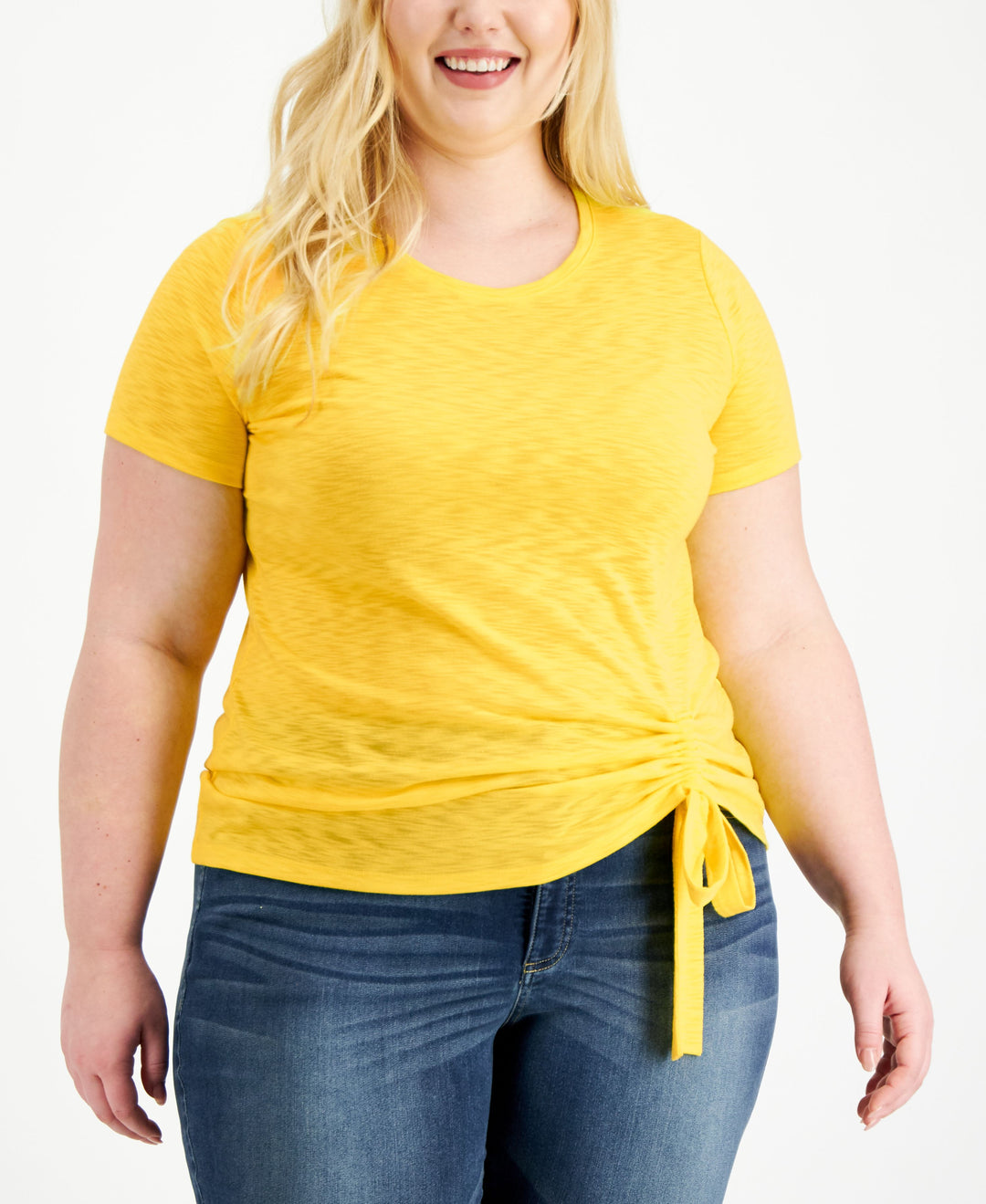 INC International Concepts Plus Size Ruched Top
