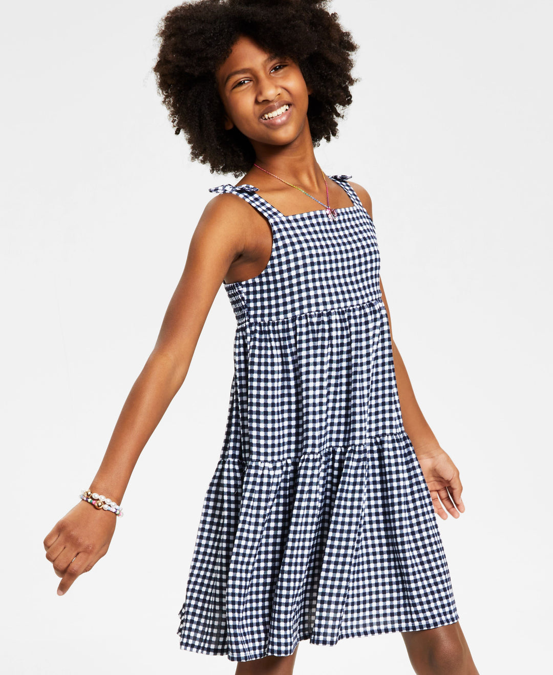Charter Club Mommy Me Little Girls Gingham Dress