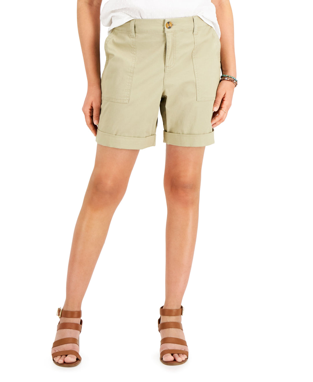 Style & Co Rolled Cuff Bermuda Shorts