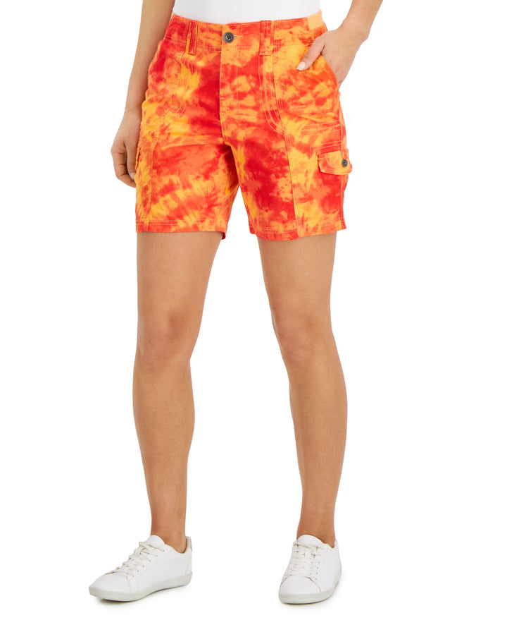 Style & Co Womens Printed Cargo Shorts