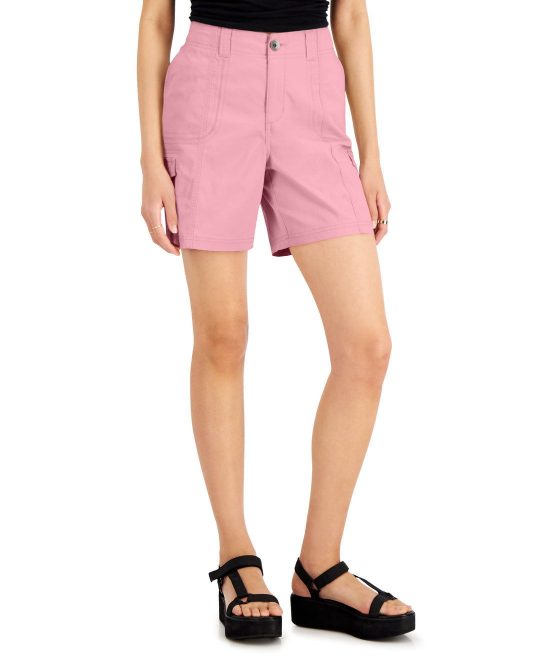 Women's Comfort-Waist Cargo Shorts