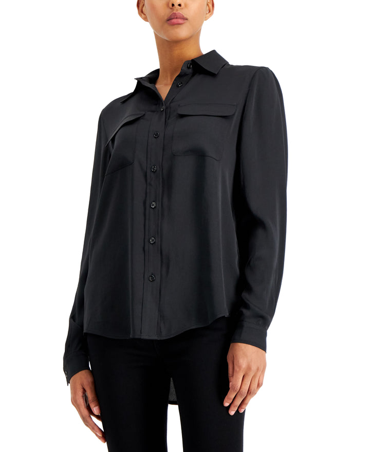Alfani Satin Utility Shirt