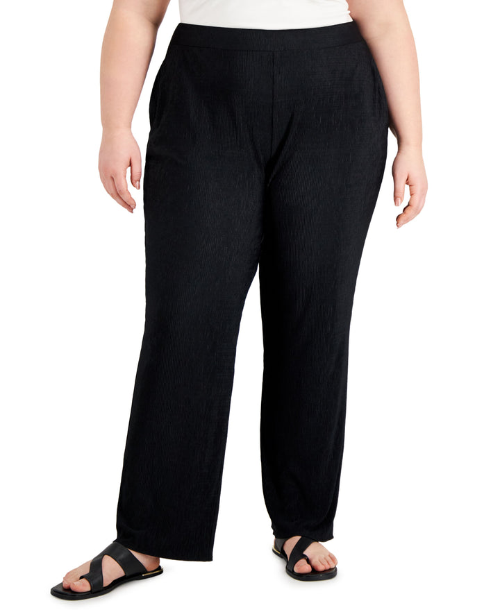Alfani Plus Size Pull On Bootcut Pants