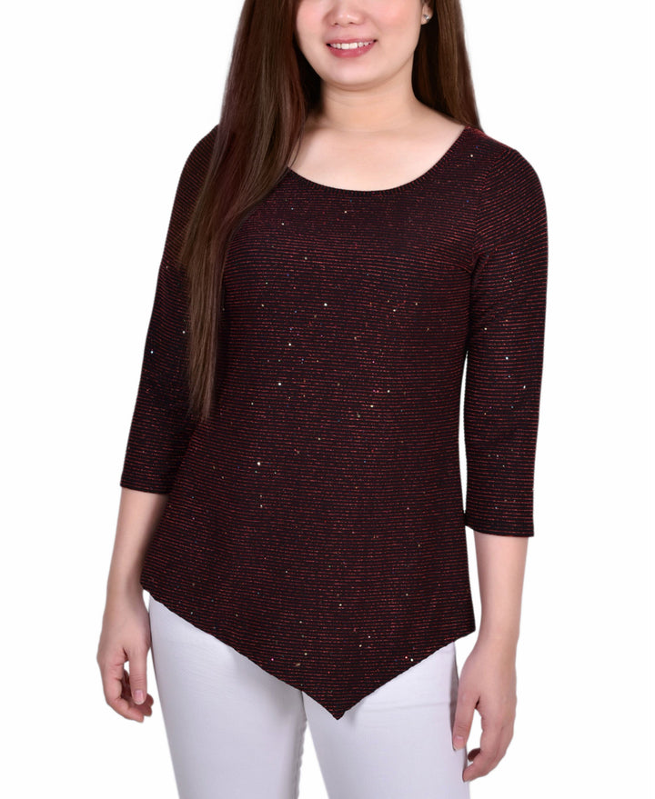 Petite Iridescent Bar Back Top