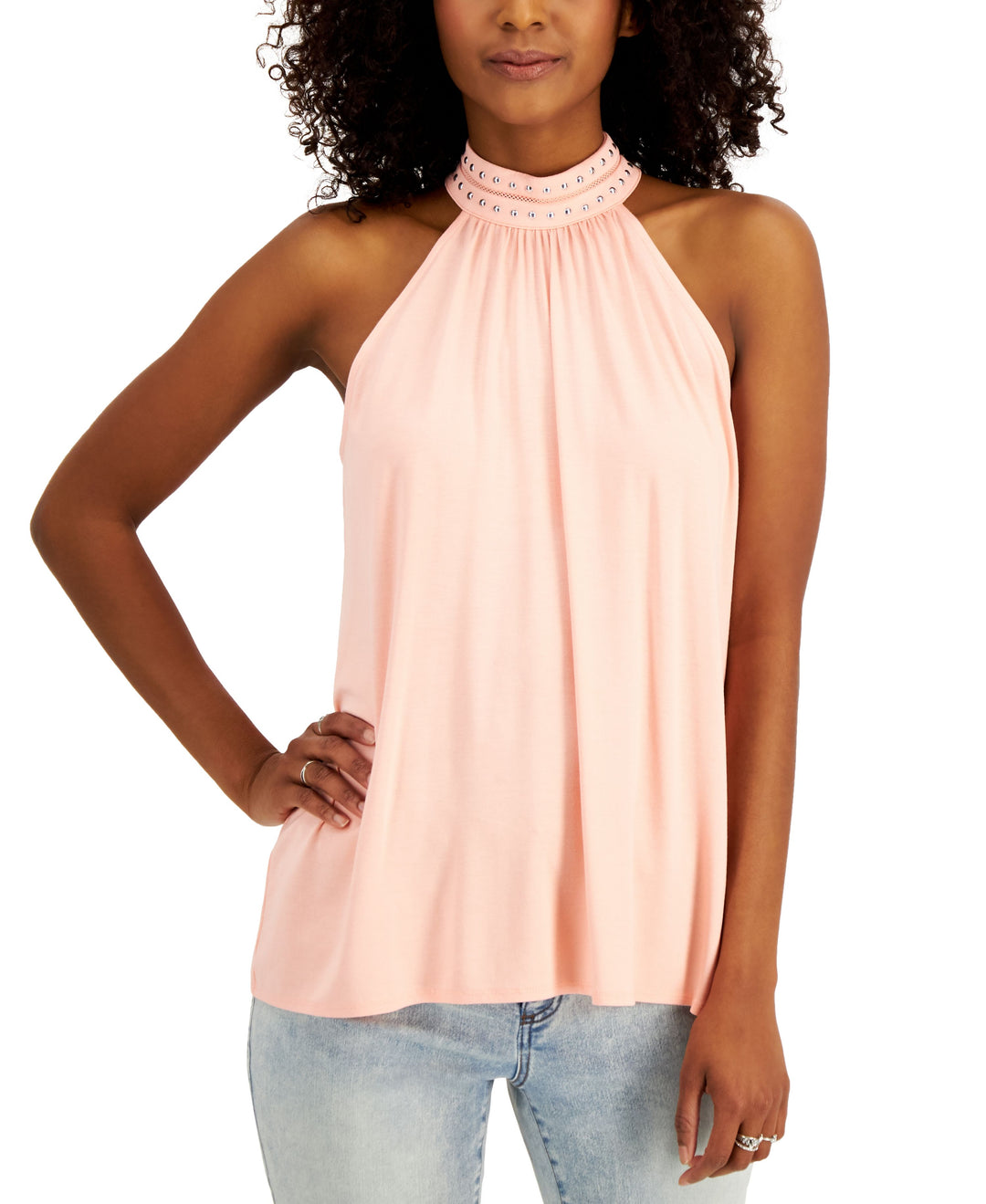 INC International Concepts Studded Halter Top