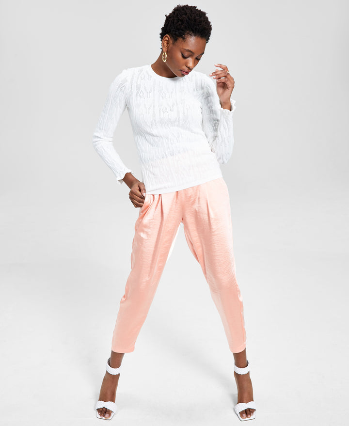 INC International Concepts Textured Stitch Sweater