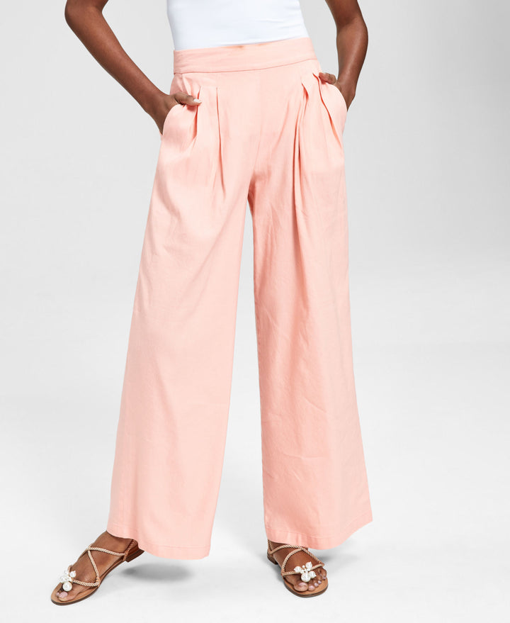 INC International Concepts High Rise Pull On Wide Leg Pants