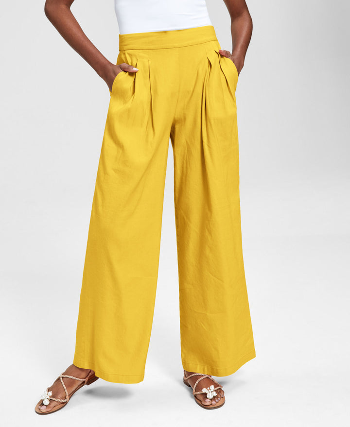 INC International Concepts High Rise Pull On Wide Leg Pants
