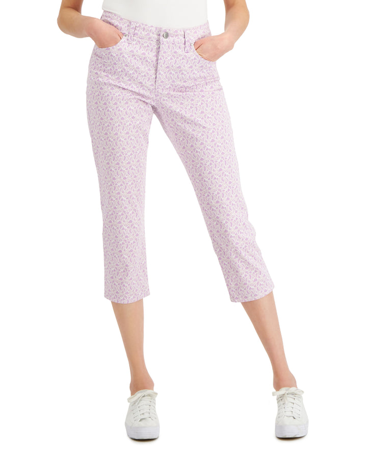 Charter Club Bristol Printed Skinny Capri Jeans