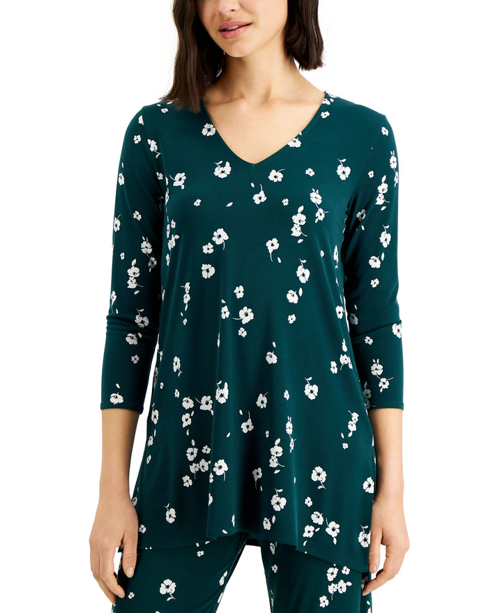 Alfani 3/4 Sleeve V Neck Tunic