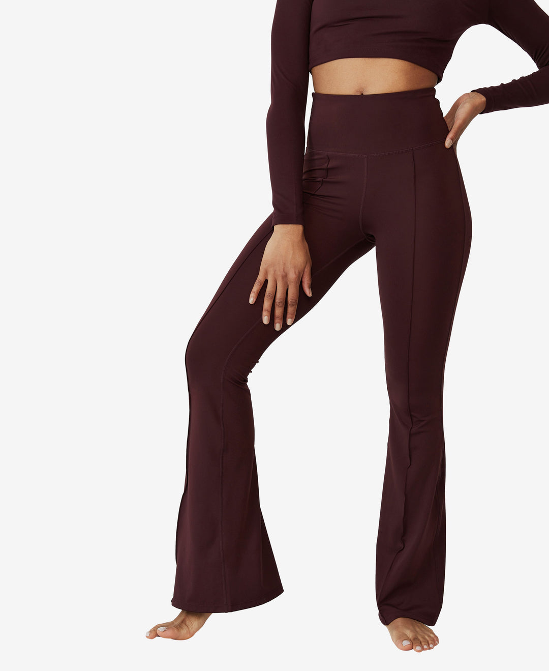 Womens Contouring Yoga Flare Pants