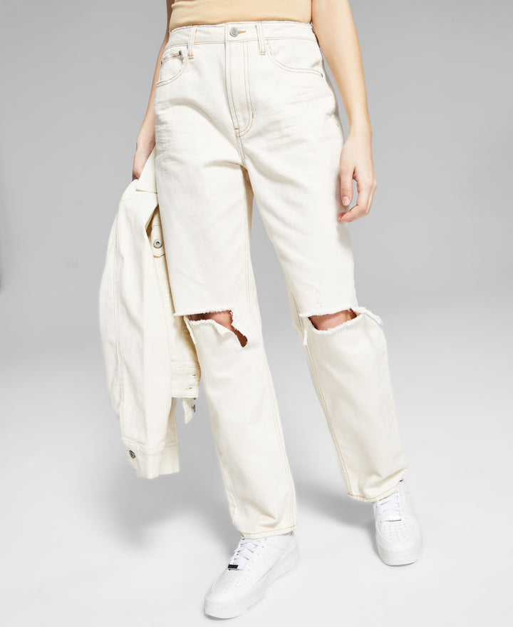 Now This Womens Ultra High Rise Straight Jeans