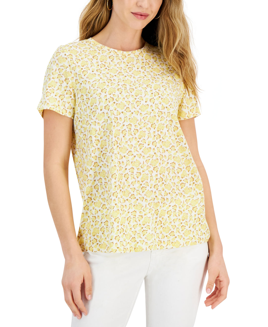 Style & Co Floral Cotton T-Shirt