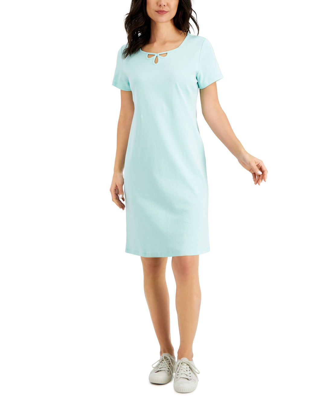 Karen Scott Sweetheart Cut Out Dress