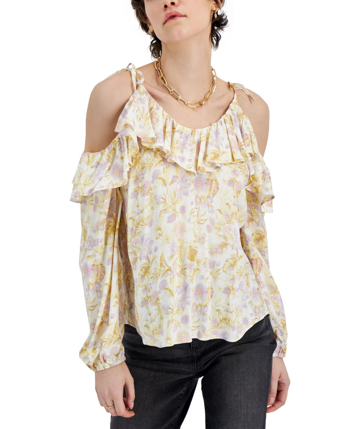 INC International Concepts Womens Cold Shoulder Blouse