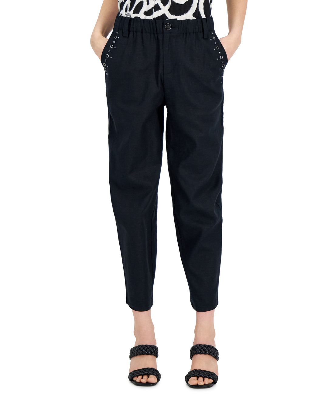 INC International Concepts Grommet Trim Pants