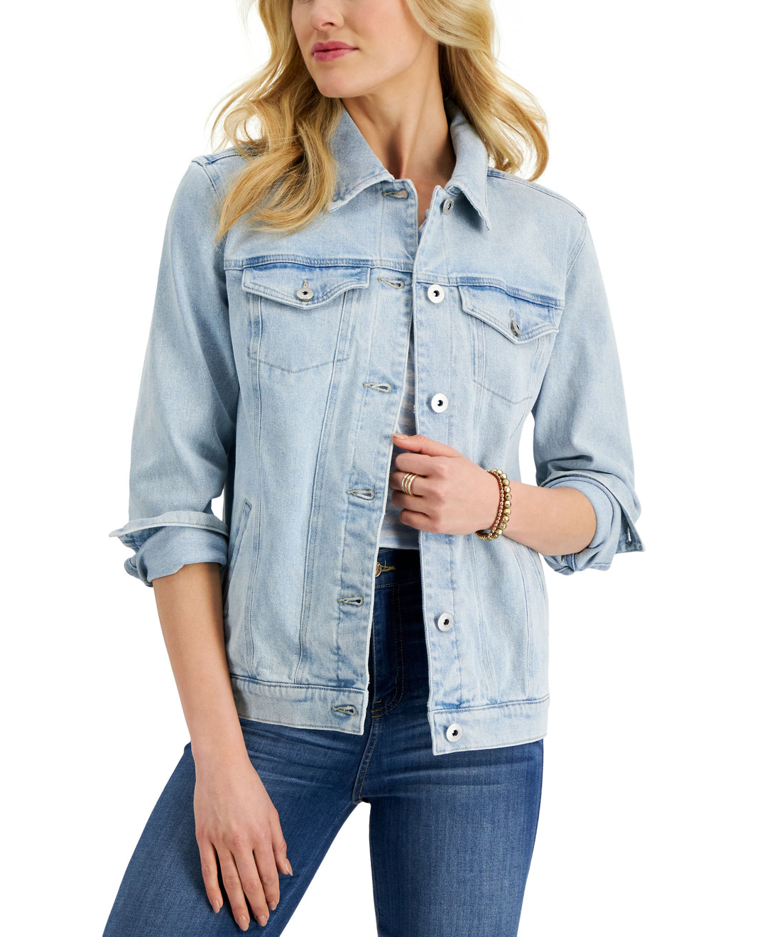 Style & Co Petite Denim Trucker Jacket