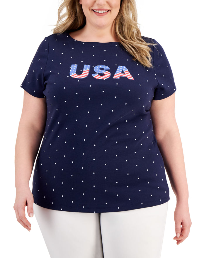 Karen Scott Plus Size T-Shirt