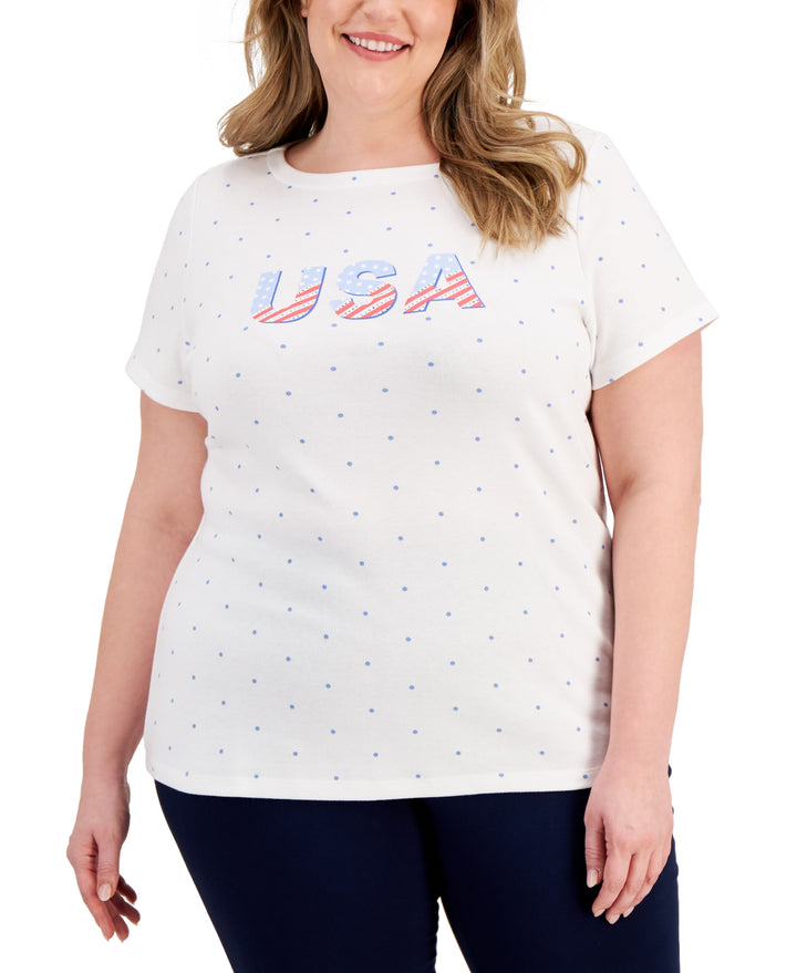 Karen Scott Plus Size T-Shirt