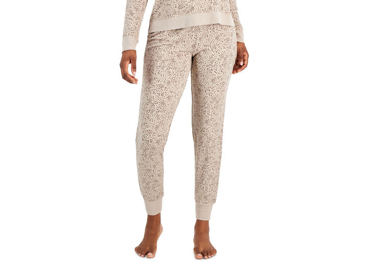 Alfani Womens Printed Jogger Pajama Pants