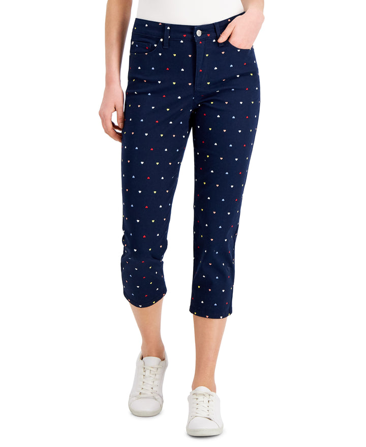 Charter Club Womens Bristol Printed Tummy Control Jeans