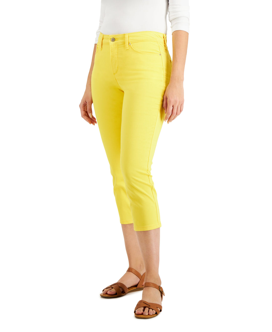 Charter Club Petite Tummy Control Bristol Capri Jeans