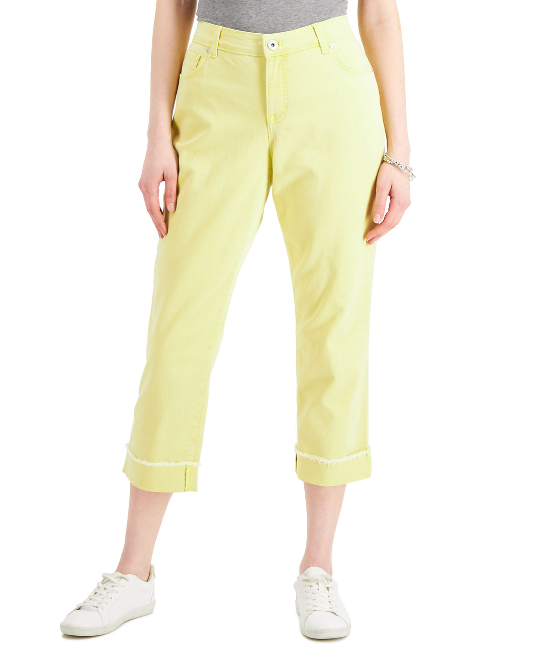 Style & Co Curvy Cuffed Capri Jeans