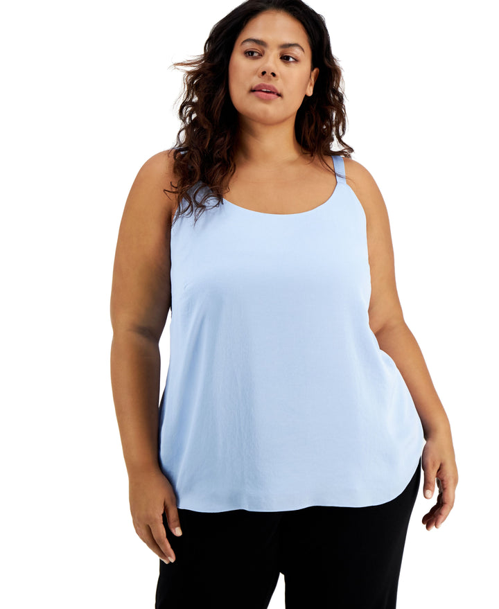 Bar III Plus Size Scoop Neck Cami Top