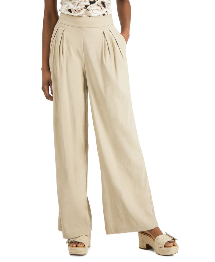 INC International Concepts High Rise Pull On Wide Leg Pants